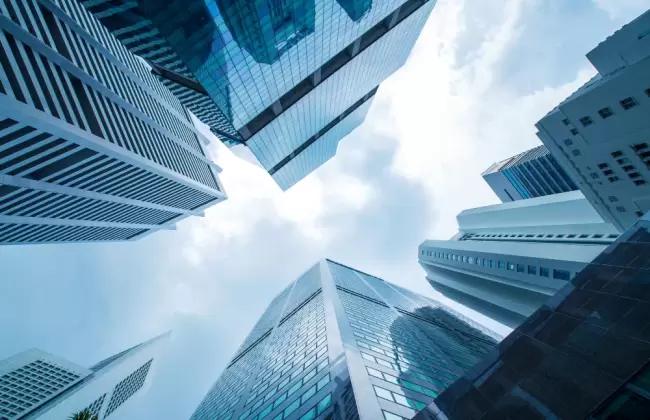 view-of-modern-business-skyscrapers-glass-and-sky-view-landscape-of-commercial-building